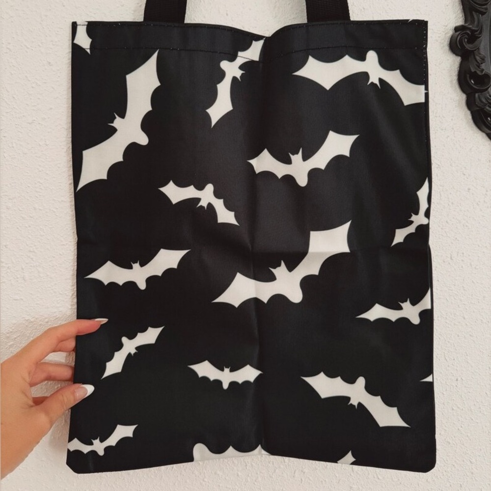 Black and White Bat Tote Bag